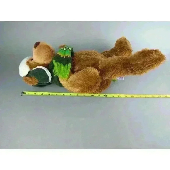 Mary Meyer Brown Bear Trapper Winter Hat and Scarf 18" Plush Stuffed Animal 2008 - Picture 10 of 11